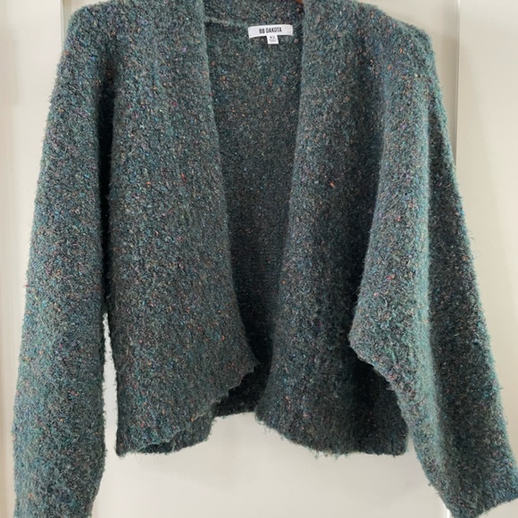 Bb Dakota XS Comin In Cozy Cardigan sweater green - Picture 6 of 6